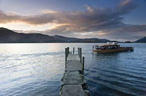 Ferry boat, Barrow Bay, Derwent Water, Lake District, Cumbria, England