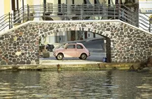 Aeolian Islands Gallery: Fiat ciquecento at the old port