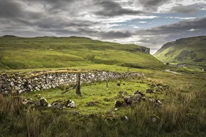 Lonely Prints: Field stone wall on the way to Talsiker Bay, Isle of Skye, Highlands, Scotland