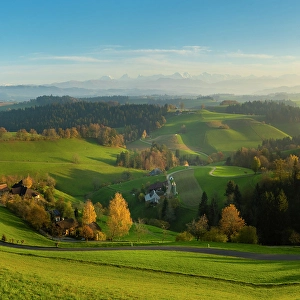 Emmental Prints: Fields and hills of the Emmental, Berner Oberland, Switzerland