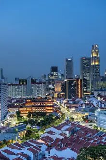 China Town Prints: Financial District & China Town, Singapore