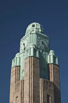 Images Dated 6th July 2012: Finland, Helsinki, Rautatieasema, Helsinki Railroad Station, b.1914, tower, daytime