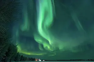 Finland, Lapland, Aurora Borealis (Northern Lights)