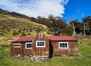 Shed Prints: Finnish Hut, Los Glaciares National Park, Santa Cruz Province, Patagonia, Argentina