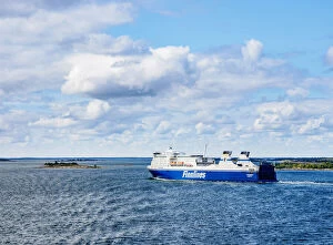 Aland Gallery: Finnlines Ferry Cruise Ship by the Aland Islands, Finland
