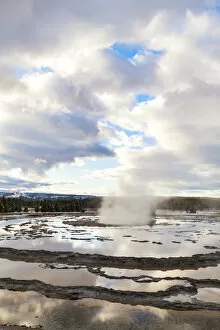 Images Dated 27th February 2019: Firehole Spring, Lower Geyser Basin, Yellowstone National Park, Wyoming, USA
