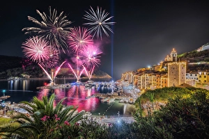 Fireworks Prints: Fireworks during the Minaccia bel Tempo event in Portovenere