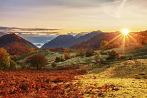 Val Dintelvi Prints: First autumn light on Piano delle Alpi