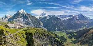 Grindelwald Prints: First Cliffwalk by Tissot at Grindelwald First, Grindelwald, Berner Oberland, Switzerland