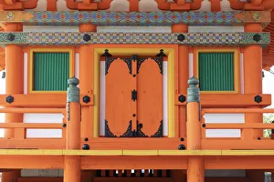 Details Prints: First level of Kiyomizu-dera temple, Kyoto, Kyoto prefecture, Kansai region, Japan