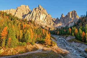 Cristallo Prints: First Light on Mt. Cristallo, Passo Tre Croci, Dolomites, Belluno, Veneto, , Italy