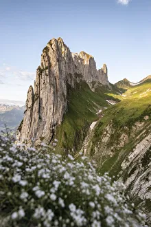 Beauty In Nature Prints: First lights at Saxer Lucke at sunset, Appenzell Canton, Alpstein Range, Switzerland