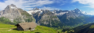 Grindelwald Prints: First mountaintop, Grindelwald, Jungfrau Region, Berner Oberland, Switzerland