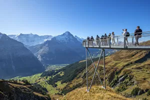 First Sky walk with Eiger, Grindelwald, Berner Oberland, Switzerland