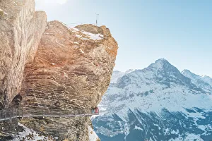 Ski Resort Prints: First Walk, Grindelwald, Berner Oberland, canton of Bern, Switzerland