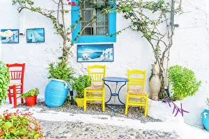 Table Prints: The Fish House restaurant, Kos Town, Kos, Dodecanese Islands, Greece
