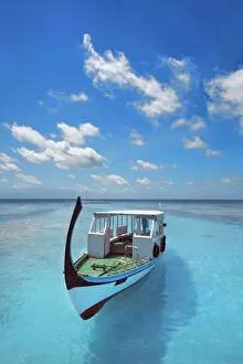 Maldives Gallery: Fisher boat on Maldives (dhoni) - Maldives, Nord Nilandhe Atoll, Filitheyo