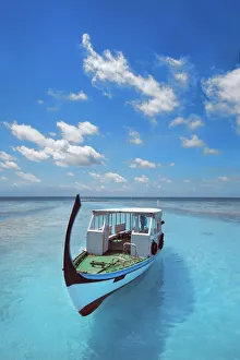 Maldives Gallery: Fisher boat on Maldives (dhoni) - Maldives, Nord Nilandhe Atoll, Filitheyo