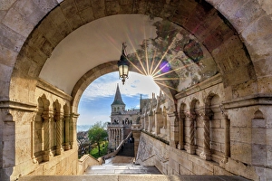 Hungarian Prints: Fisherman's Bastion, Buda Castle Hill, Budapest, Hungary, Europe