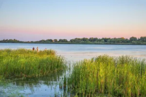 Hans Georg Eiben Prints: Fishermen at the Saint George branch of the Danube, Saint George, Danube Delta