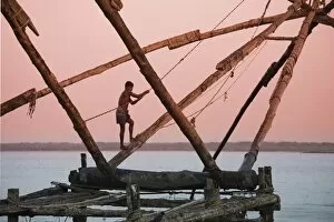 Fishermen and traditional fishing nets