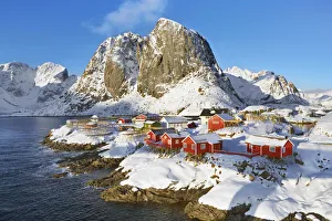 Hamnoy Prints: Fishermen village Hamnoy - Norway, Nordland, Lofoten, Moskenesoya, Hamnoy