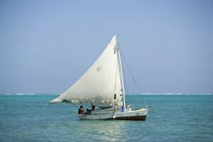 Russell Young Gallery: Fishing boat, Caye Caulker, Belize