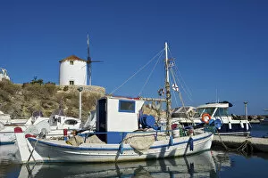 Images Dated 3rd July 2015: Fishing boat in Parikia, Paros Island, Cyclades, Greece