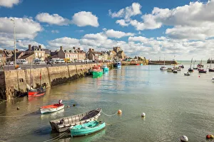 Fishing boats in Barfleur Harbour, Cotentin Peninsula, Manche, Normandy, France