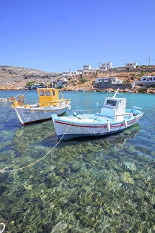 Aegean Sea Collection: Fishing boats, Heronissos, Sifnos Island, Cyclades Islands, Greece