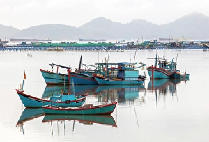 Phu Yen Province Prints: Fishing boats, Phu Yen Province, Vietnam