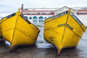 Fishing boats in the port of Essaouira, Marrakech-Tensift-Al Haouz, Morocco