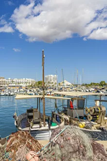 Fishing boats, Port of Sant Antoni, San Antonio, Sant Antoni de Portmany, Ibiza, Balearic Islands, Spain