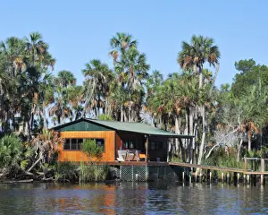 Waterway Prints: Fishing Cabin along waterway at Chassahowitzka National Wildlife River Refuge