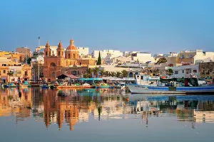 Maltese Prints: Fishing Harbor of Marsaxlokk, Malta