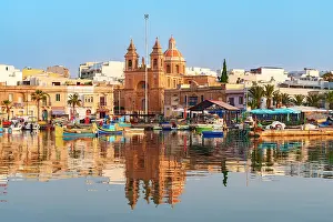Marsaxlokk Prints: Fishing Harbor of Marsaxlokk, Malta