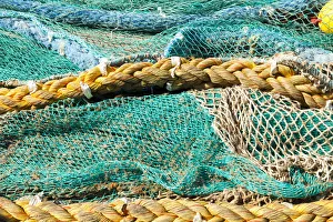 Fishing nets in Naxos, Cyclades Island, Greece