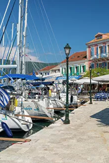 Images Dated 19th July 2022: Fiskardo Harbour, Kefalonia, Ionian Islands, Greece