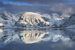 Moskenesoya Prints: Fjord landscape at Selfjord - Norway, Nordland, Lofoten, Moskenesoya, Selfjorden