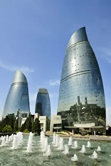 Absheron Gallery: The Flame Towers. Baku, Azerbaijan