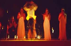 Spin Prints: Flamenco dancing at fashion show in Ibiza