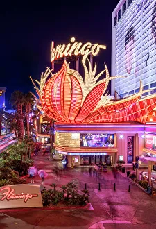 Busy Prints: Flamingo Hotel and Casino. Las Vegas, Nevada United States, USA