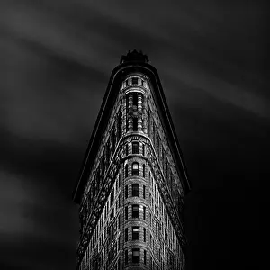 B And W Prints: Flatiron Building, Manhattan, New York City, New York, USA