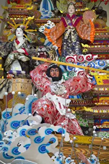 Float Prints: Float of Hakata Gion Yamakasa festival at Kushida Shrine, Fukuoka, Kyushu, Japan