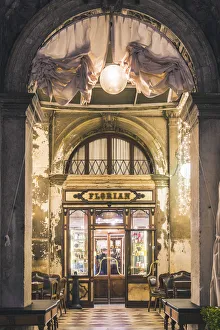 St Marks Square Gallery: Florian Cafe, St Marks Square (Piazza San Marco), Venice, Veneto, Italy