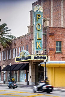 Images Dated 11th August 2018: Florida, Lakeland, Polk County, Polk Theater, National Register Of Historic Places