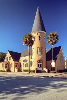 Southern Usa Prints: Florida, Saint Augustine, Ancient City Baptist Church
