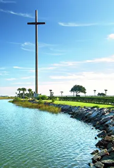Southern Usa Prints: Florida, Saint Augustine, The Great Cross On Matanzas Bay