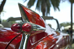 Images Dated 8th July 2014: Florida, Saint Petersburg, 1959 Cadillac Eldorado, Tail Fins, Bullet Tail Lights, Car Show