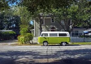 Automobiles Prints: Florida, Saint Petersburg, Old Southeast Neighborhood, Pinellas County, Classic Volkswagen